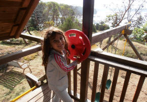 View from the playset deck